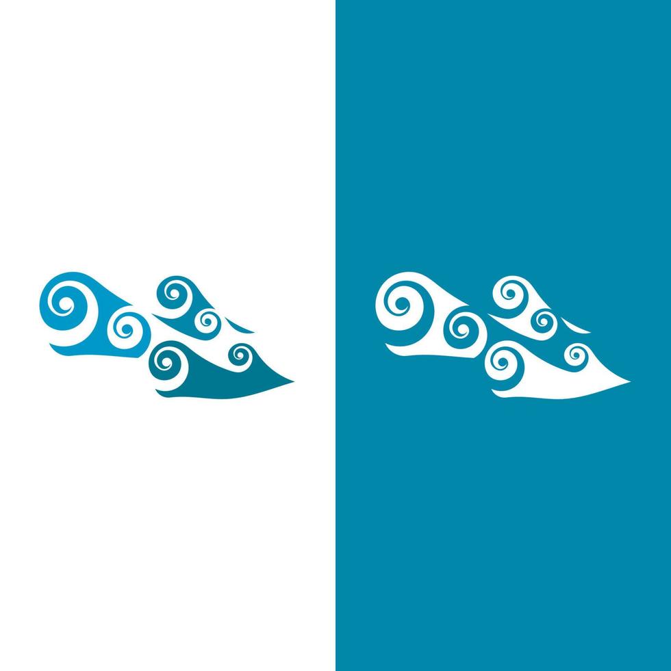 diseño de ilustración de vector de playa de onda