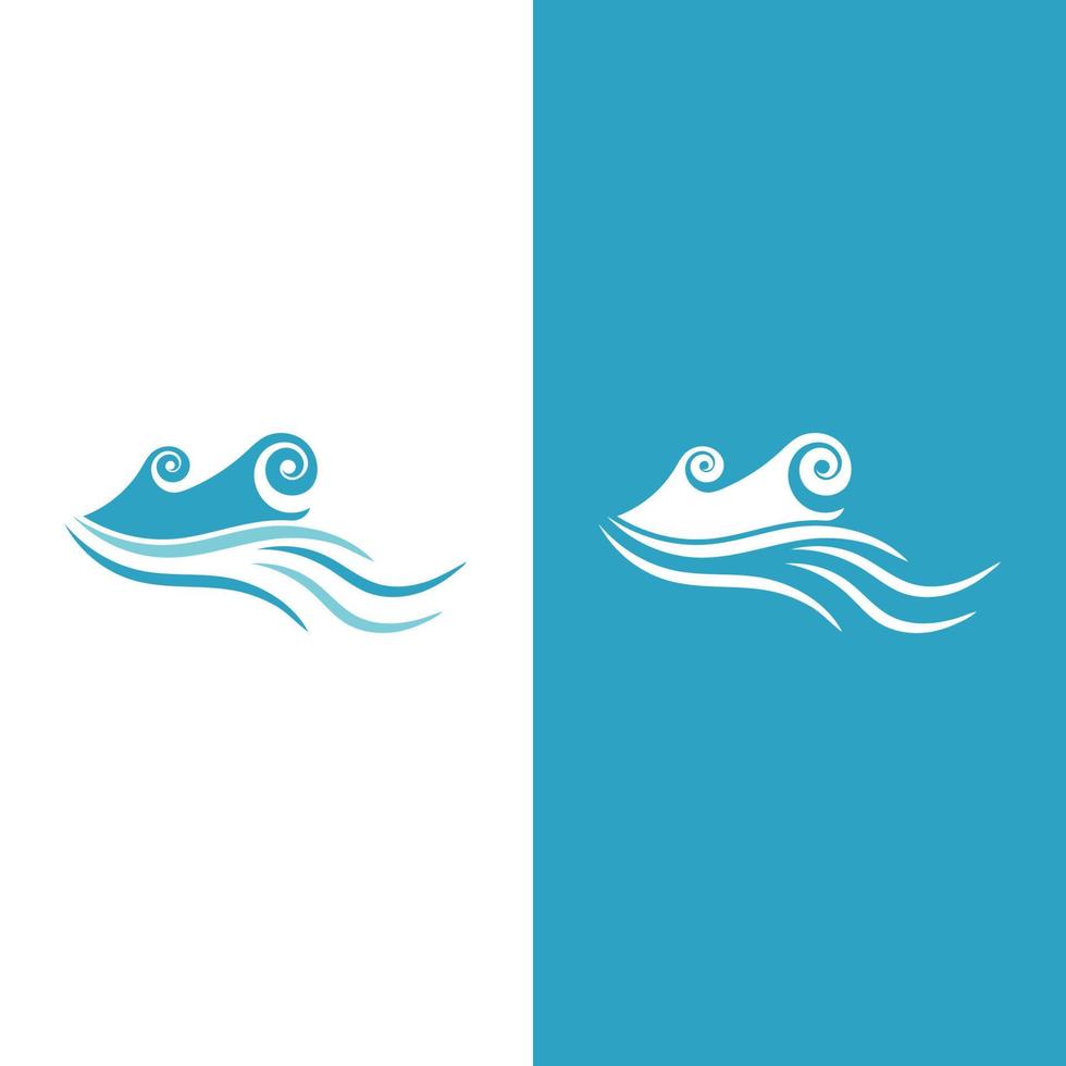 diseño de ilustración de vector de playa de onda