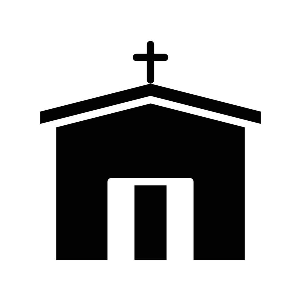 church building solid style icon, christian religion. vector designs that are suitable for websites, applications, apps.