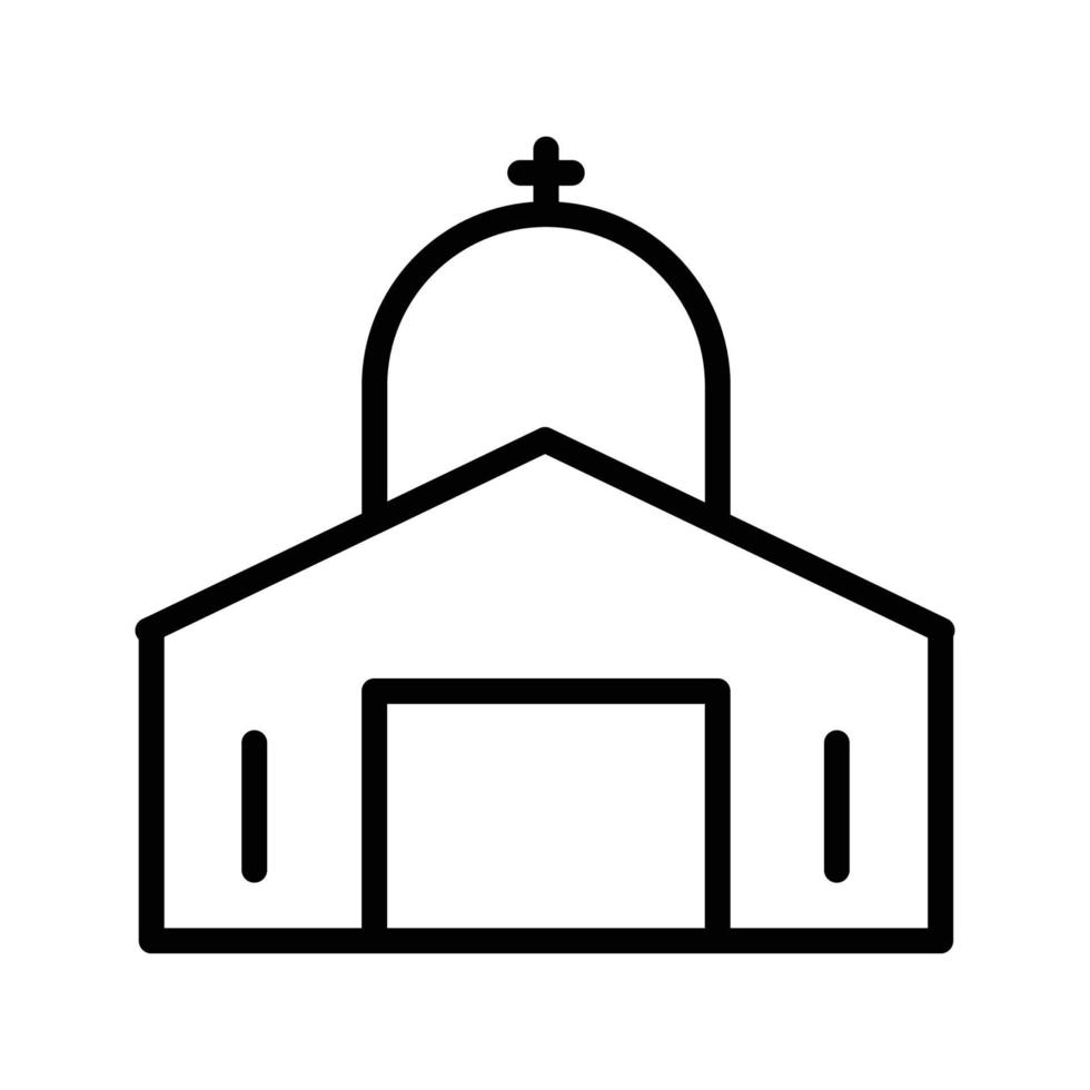 iglesia línea estilo icono vector ilustración, edificio. diseños vectoriales que son adecuados para sitios web, aplicaciones, aplicaciones.