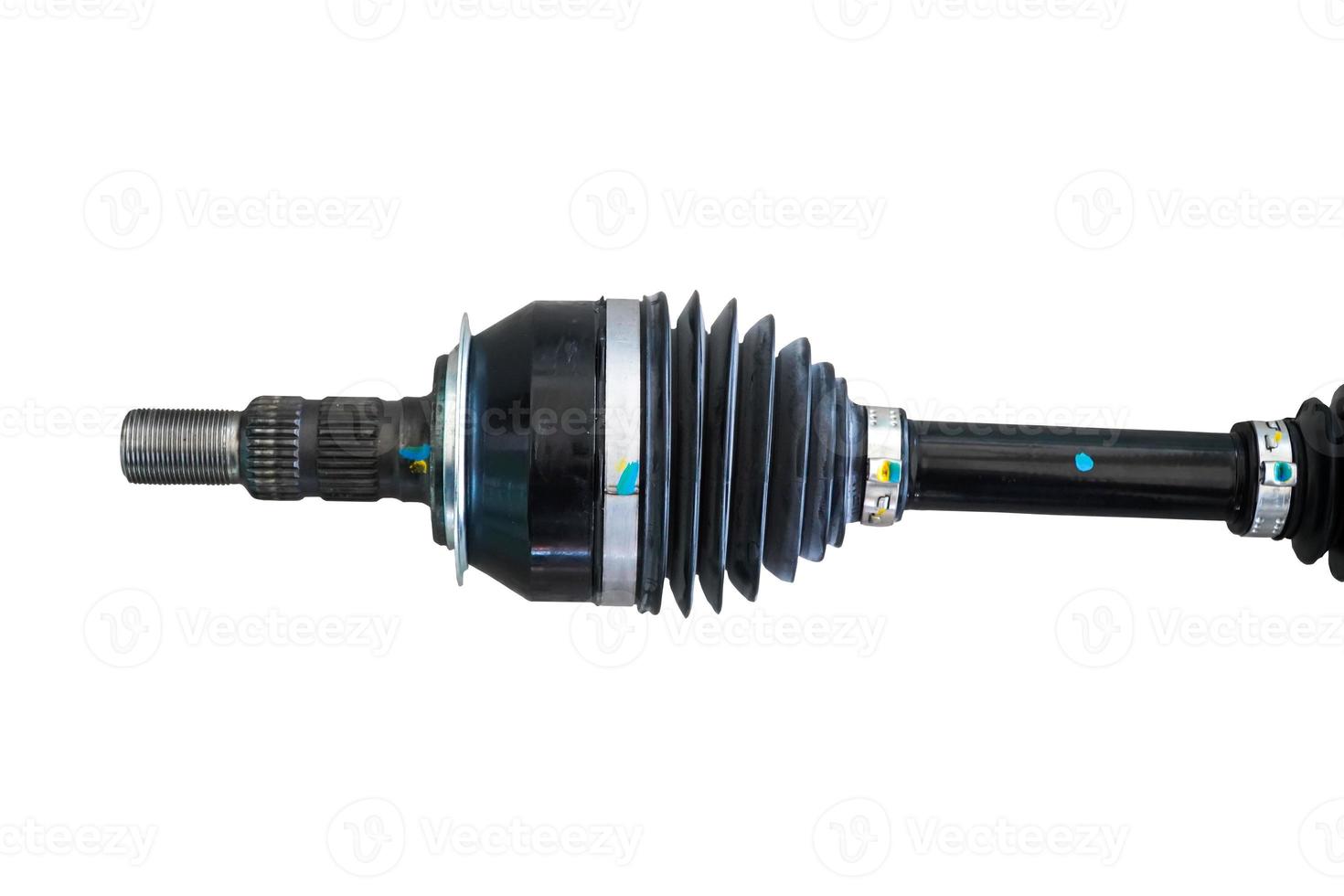 Image  of new drive shaft,car part isolated on white background photo