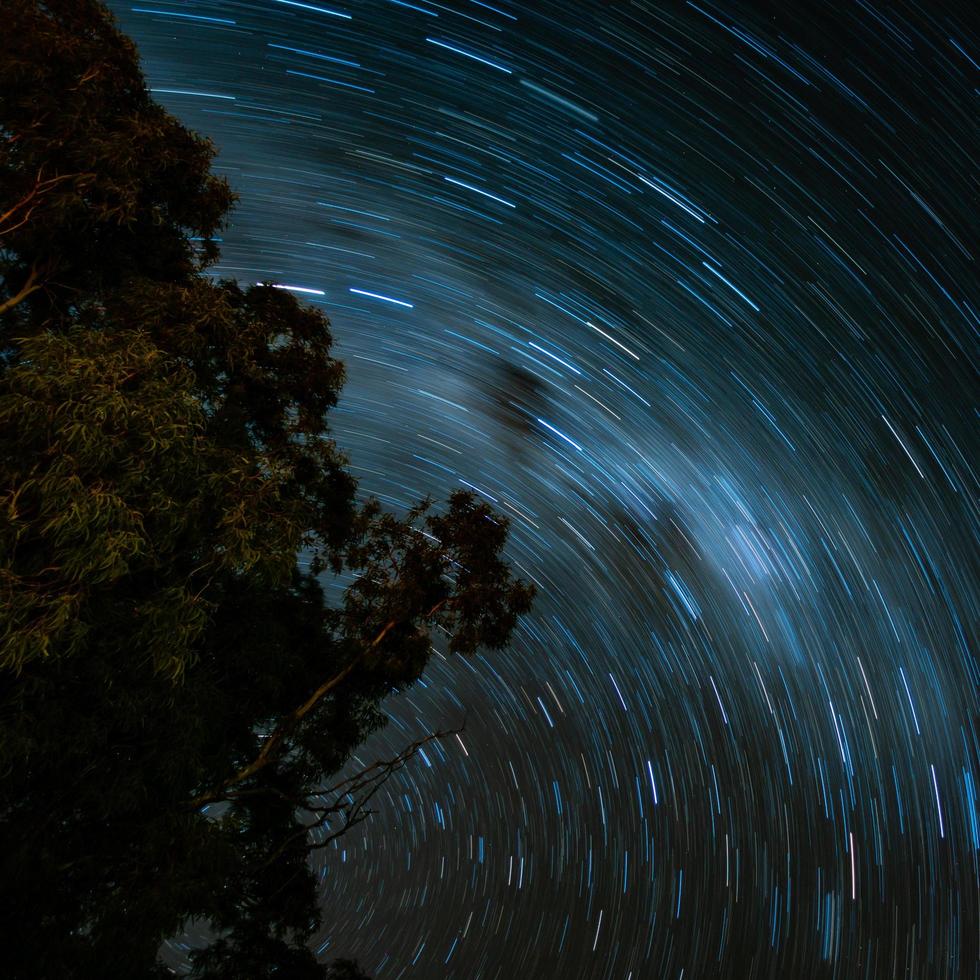 Star trails background photo