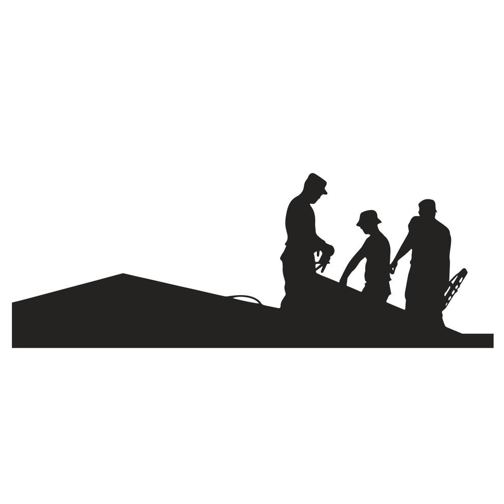 illustration of miners. glyph icon vector design.