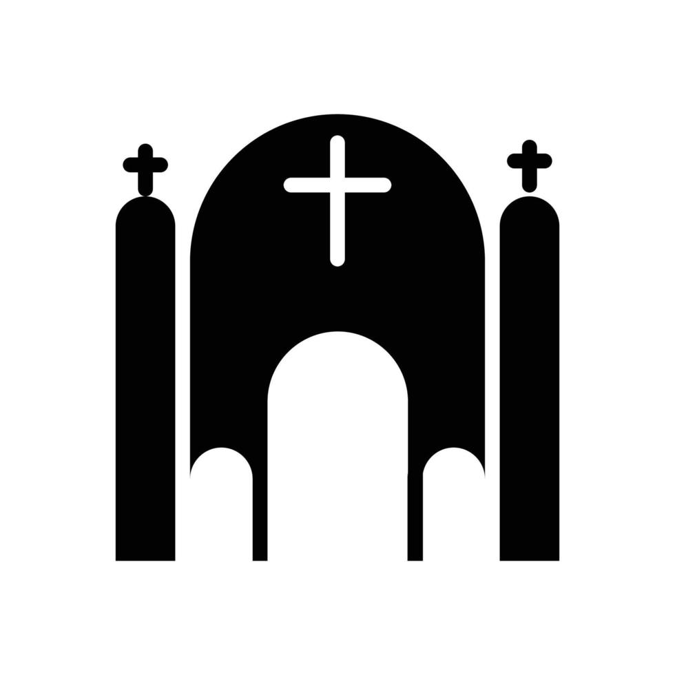 church building solid style icon, christian religion. vector designs that are suitable for websites, applications, apps.