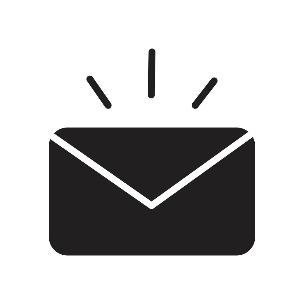 incoming mail icon illustration, message notification. vector design that is very suitable for use in websites, apps.