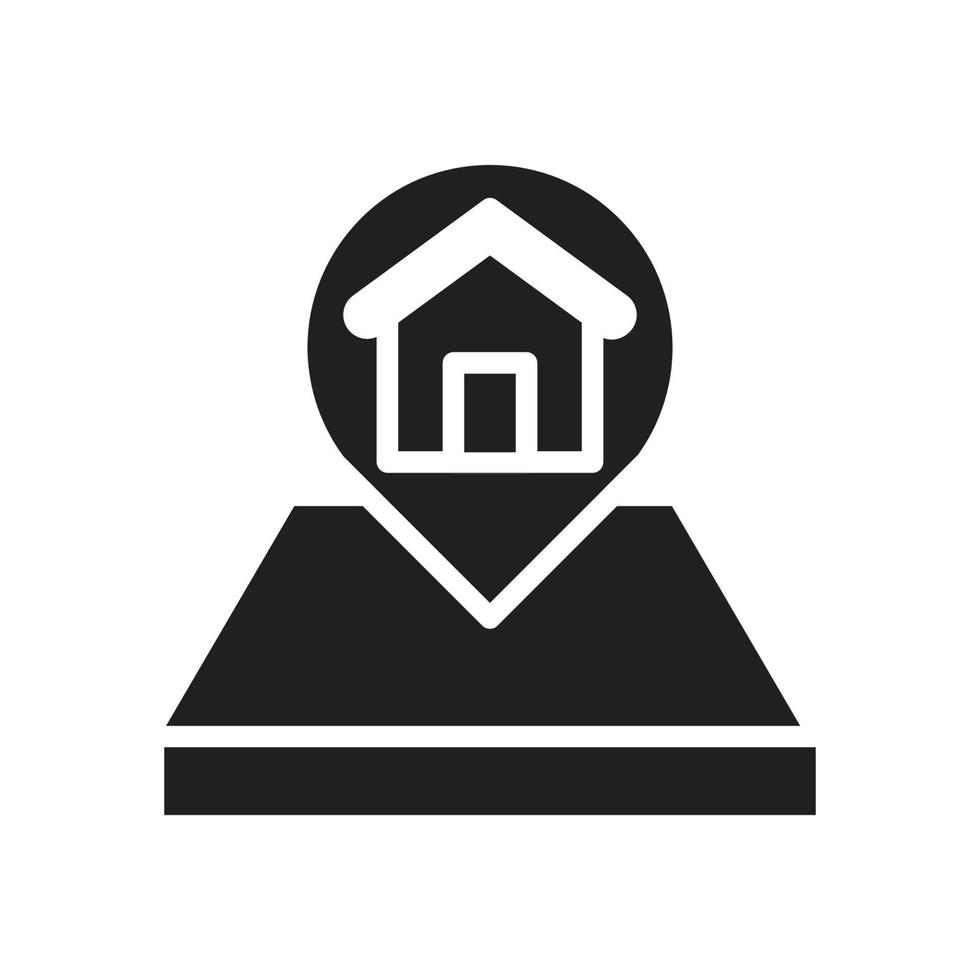 residencial, icono de estilo sólido de bienes raíces. diseños vectoriales que son adecuados para sitios web, aplicaciones, aplicaciones. vector