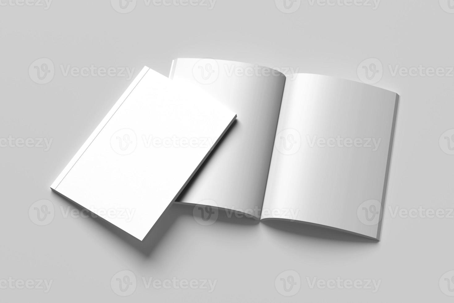 A4 BOOK BLANK MOCKUPS photo