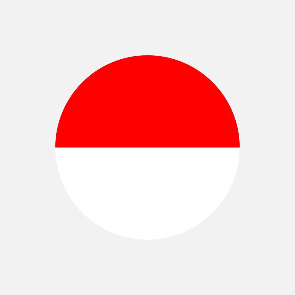 Country Indonesia. Indonesia flag. Vector illustration.