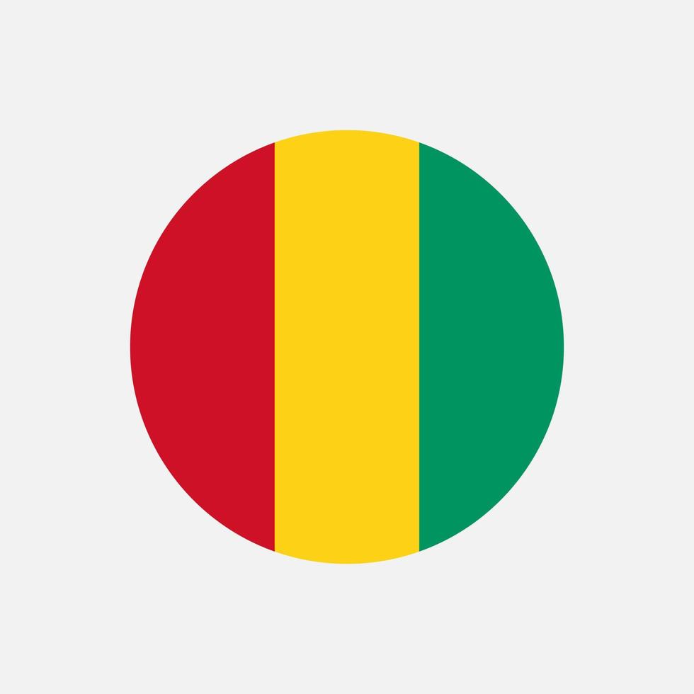 Country Guinea. Guinea flag. Vector illustration.