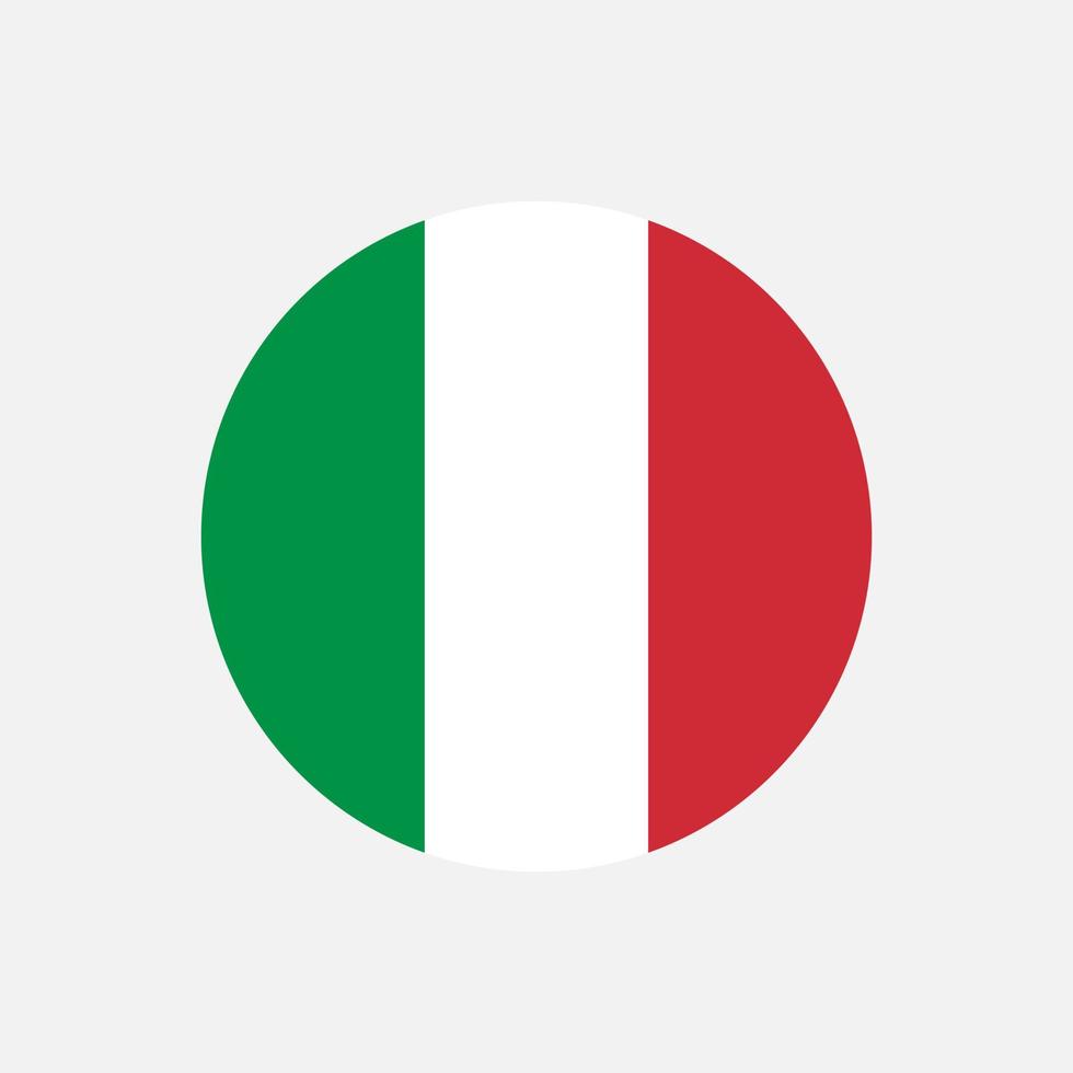 país italia. bandera de italia ilustración vectorial vector