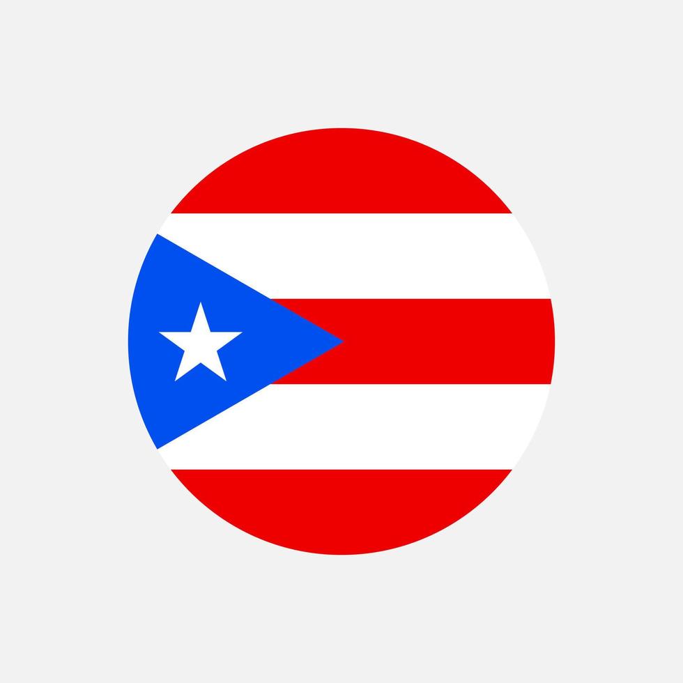 Country Puerto Rico. Puerto Rico flag. Vector illustration.