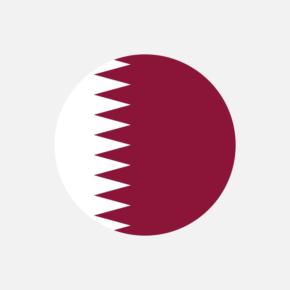 Country Qatar. Qatar flag. Vector illustration.