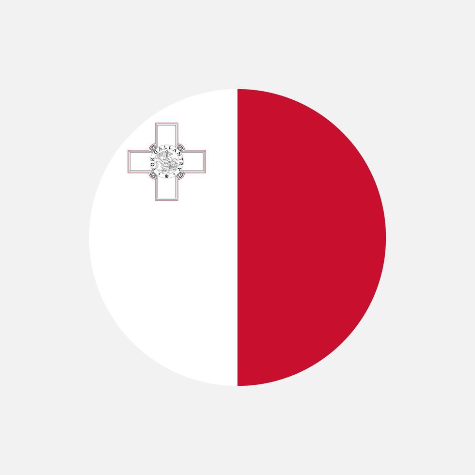 Country Malta. Malta flag. Vector illustration.