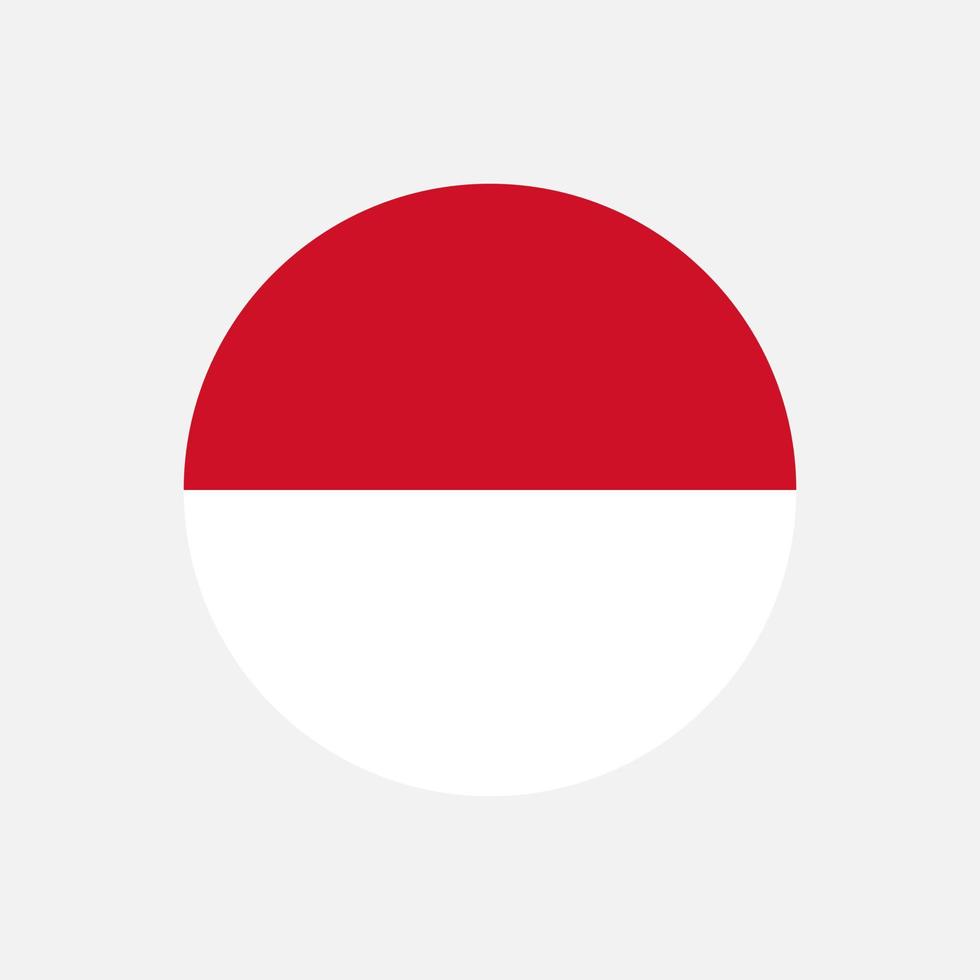Country Monaco. Monaco flag. Vector illustration.