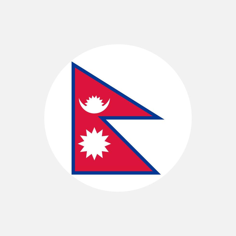 Country Nepal. Nepal flag. Vector illustration.