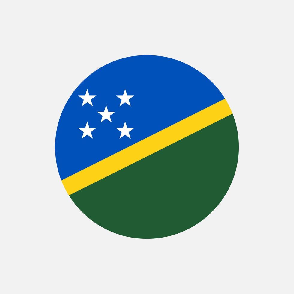 Country Solomon Islands. Solomon Islands flag. Vector illustration.