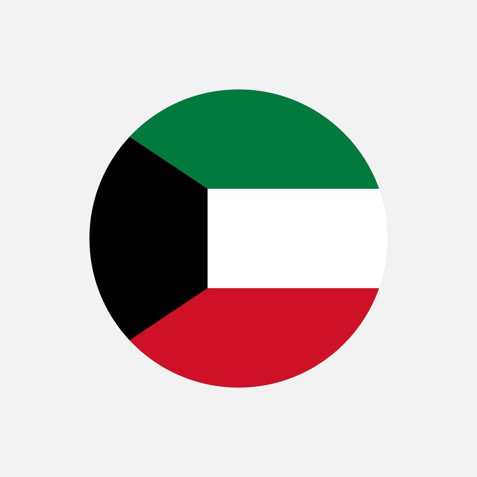 Country Kuwait. Kuwait flag. Vector illustration.