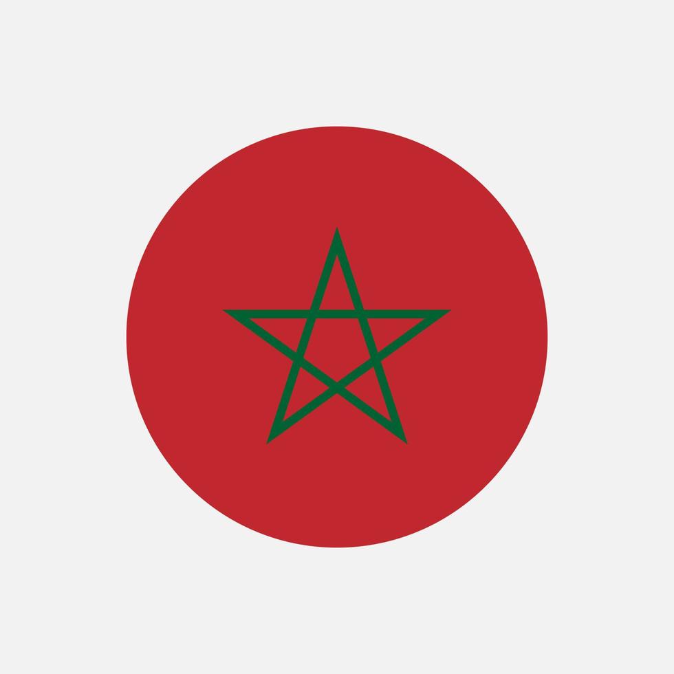 Country Morocco. Morocco flag. Vector illustration.