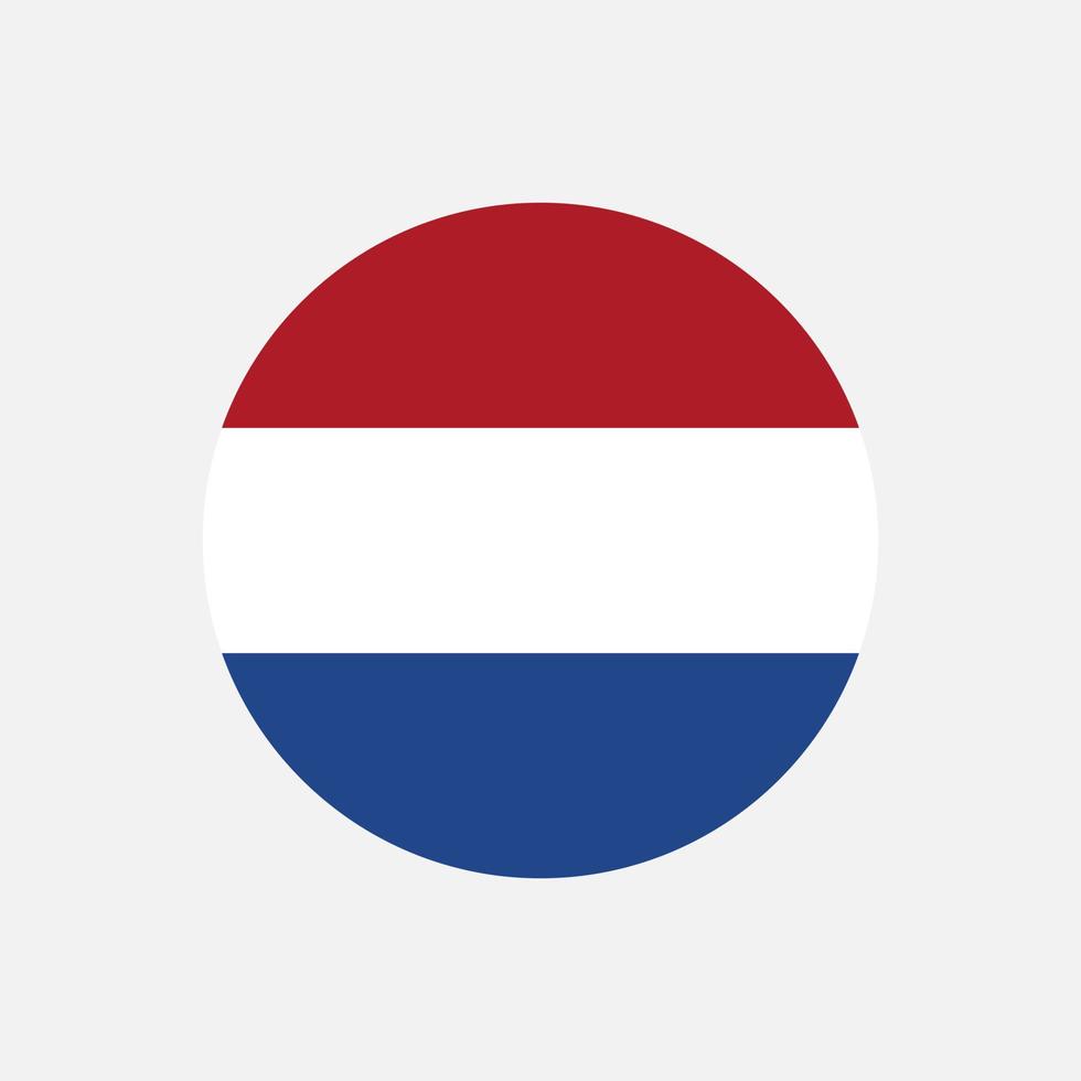 Country Netherlands. Netherlands flag. Vector illustration.