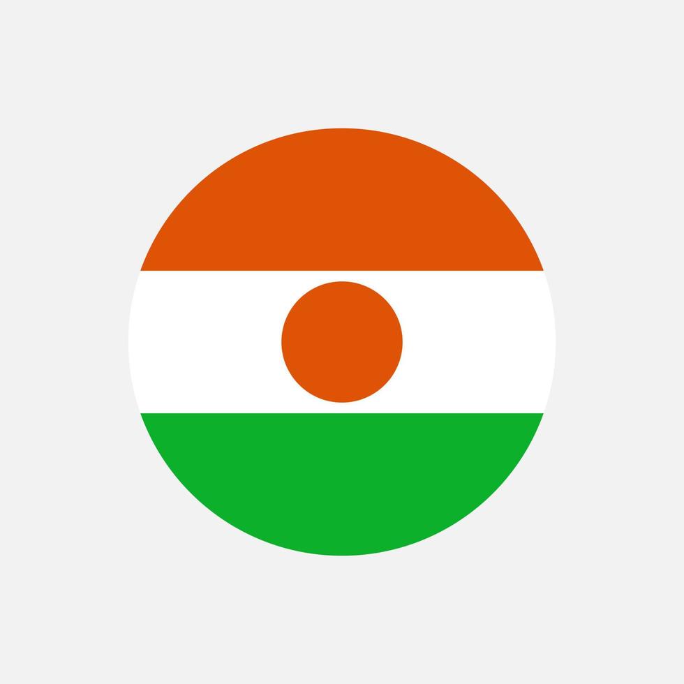 Country Niger. Niger flag. Vector illustration.