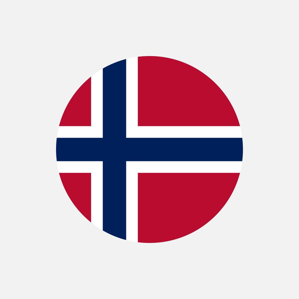 Country Norway. Norway flag. Vector illustration.