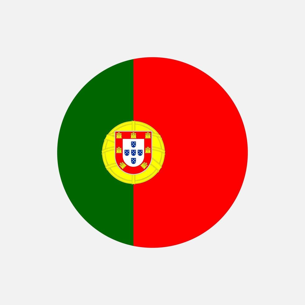 Country Portugal. Portugal flag. Vector illustration.