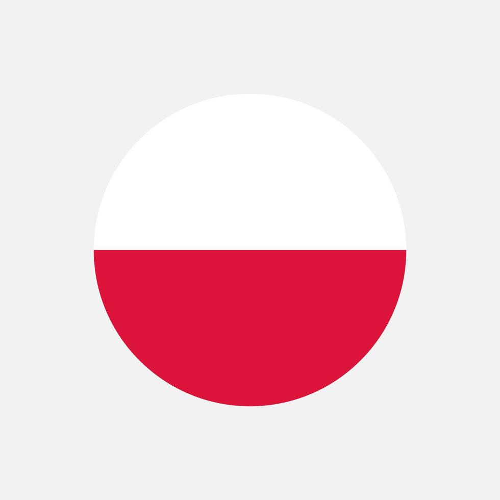 Country Poland. Poland flag. Vector illustration.