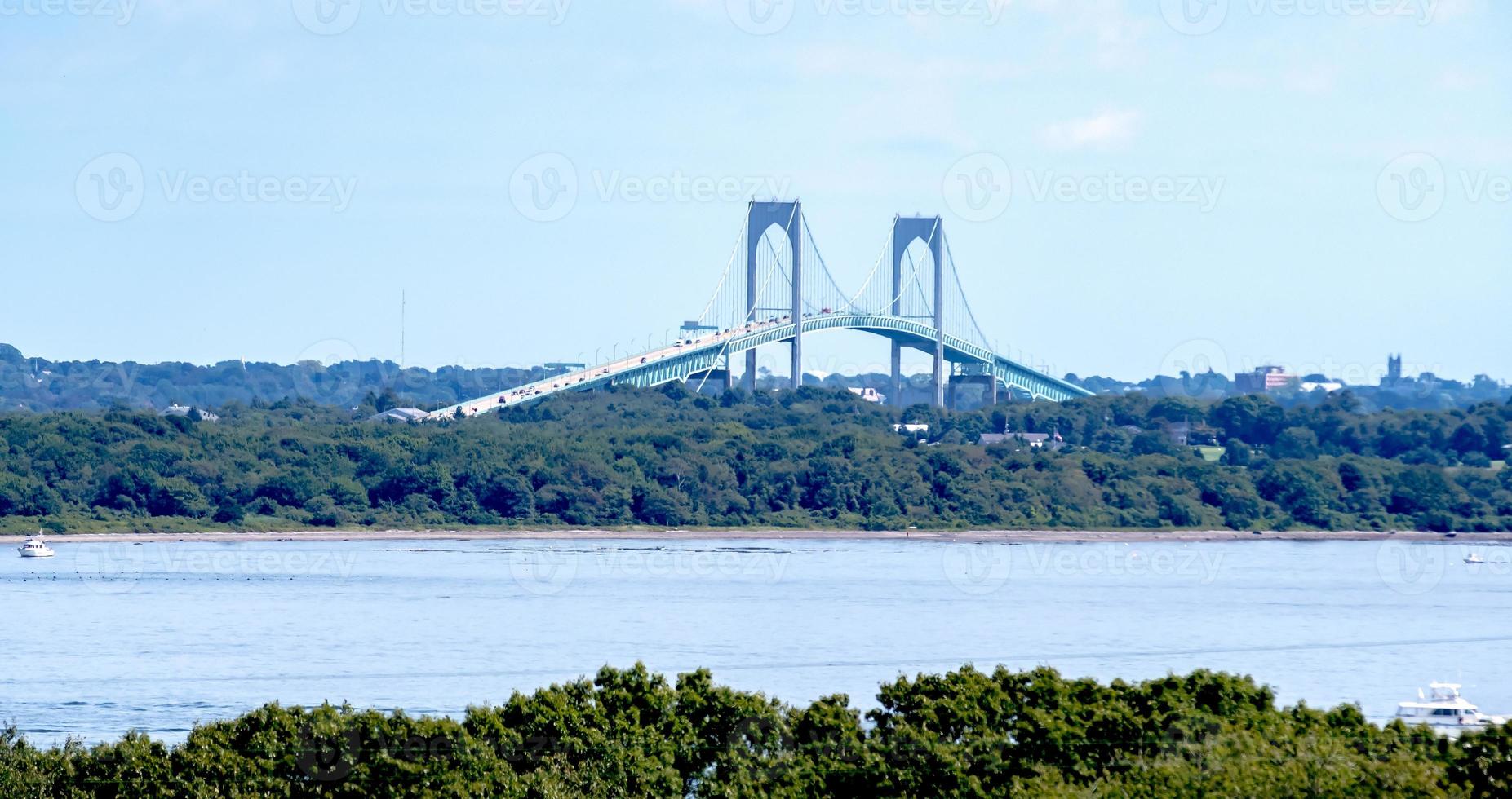 Jamestown Bridge newport bridge in newport rhode island photo