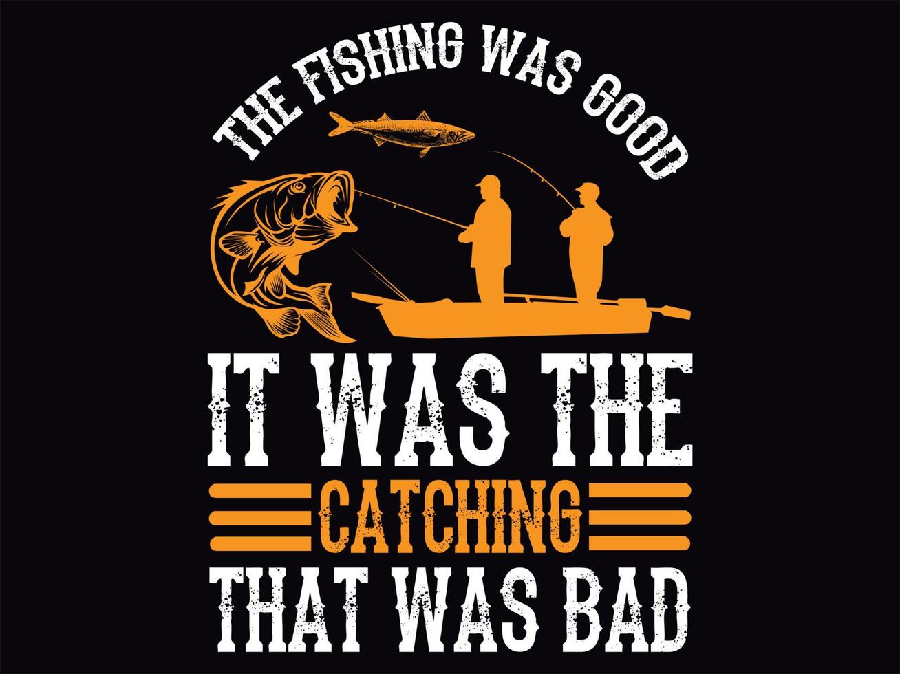 Fishing t-shirt design file vector