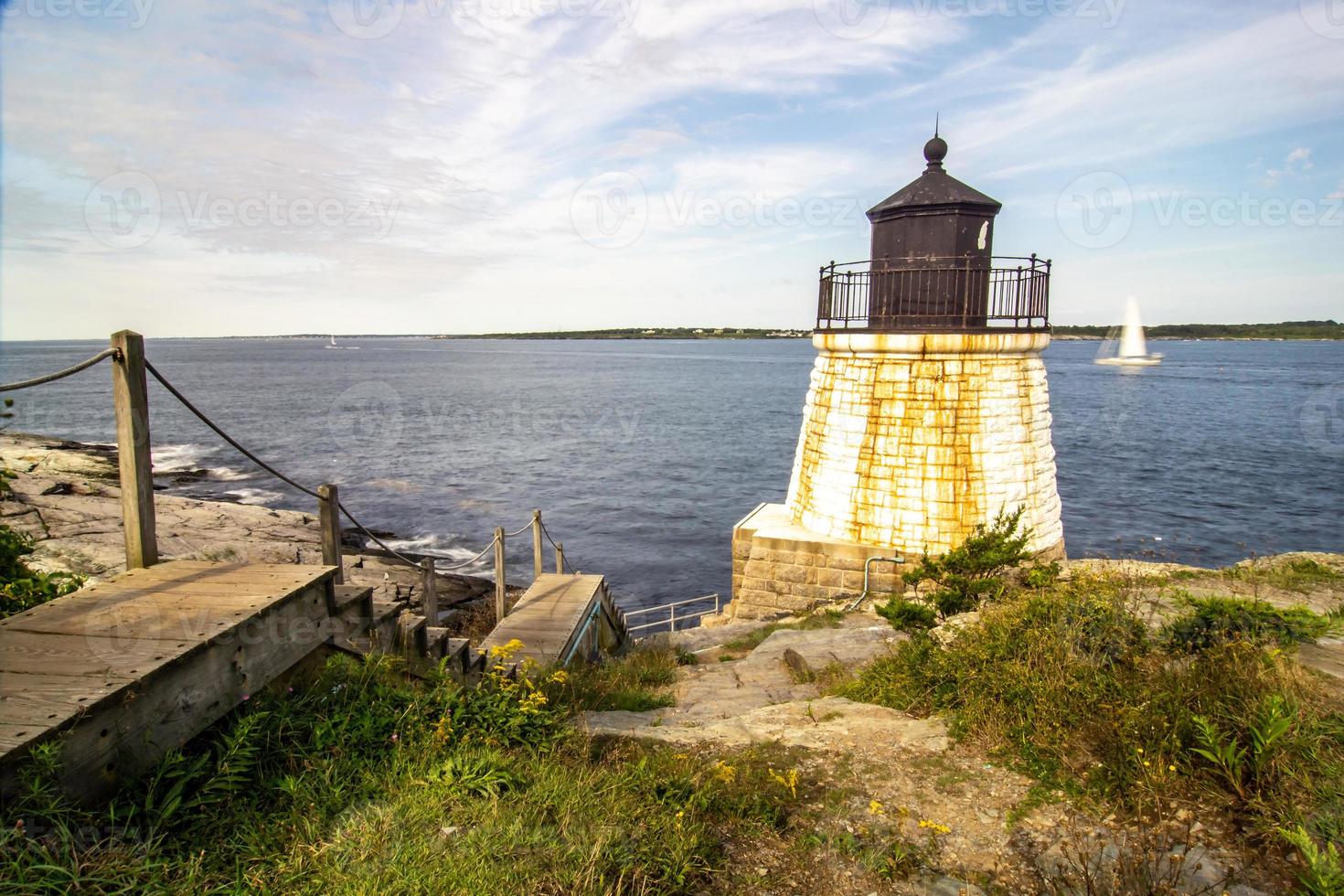 castle hill lighthouse in newport rhode island photo
