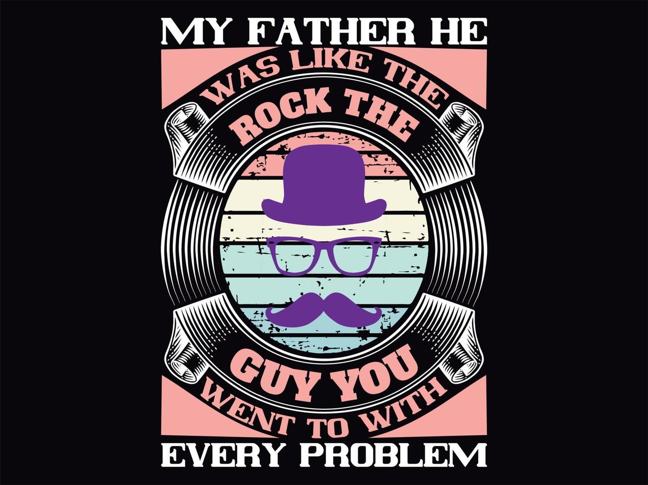 Dad t-shirt design vector file