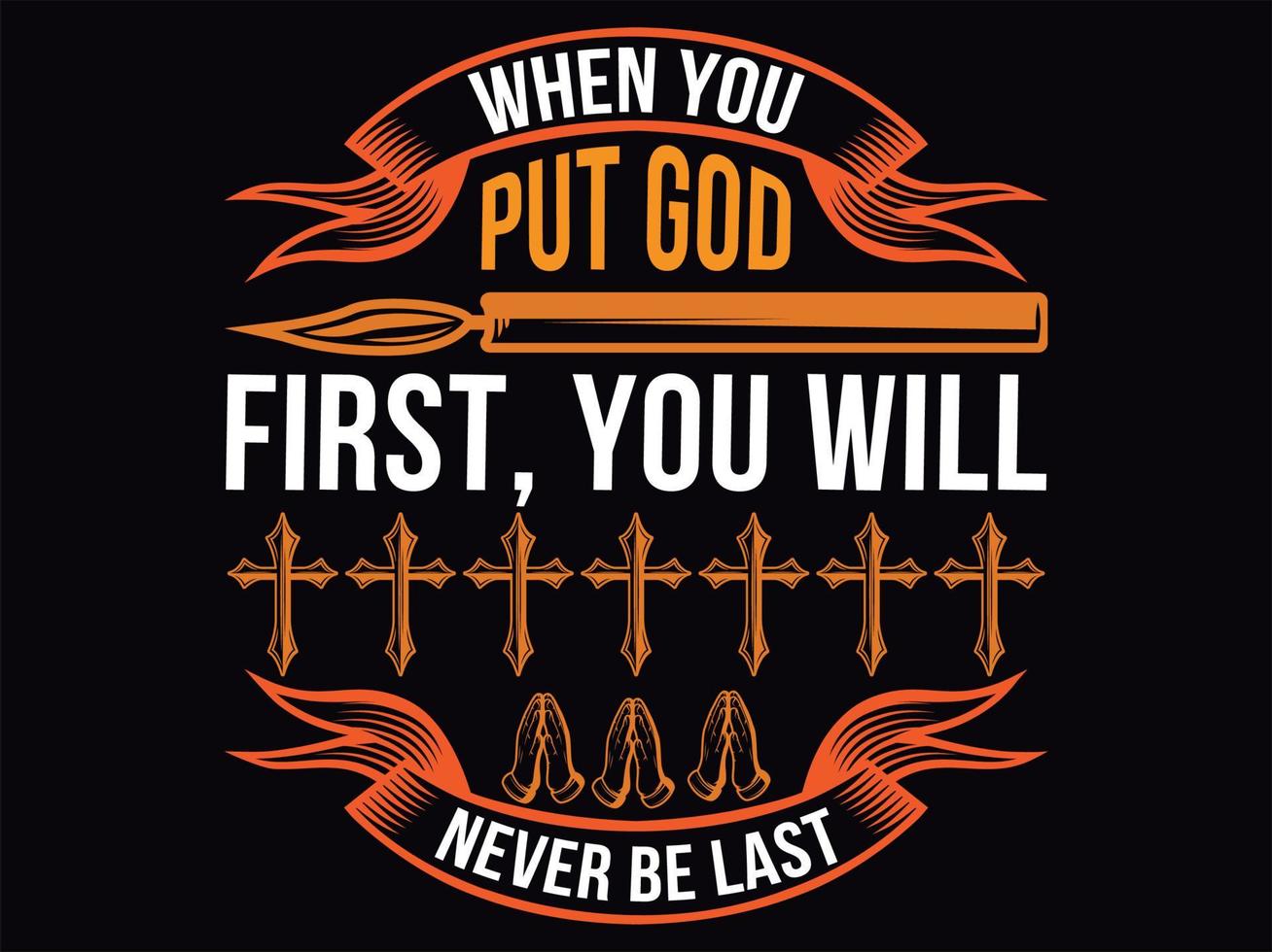 diseño de camiseta cristiana vector