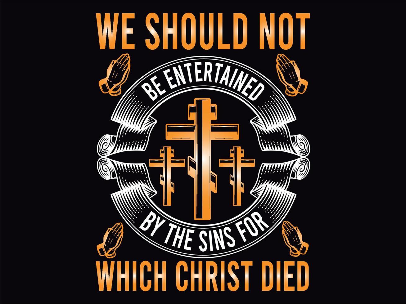 Christian  t-shirt design vector