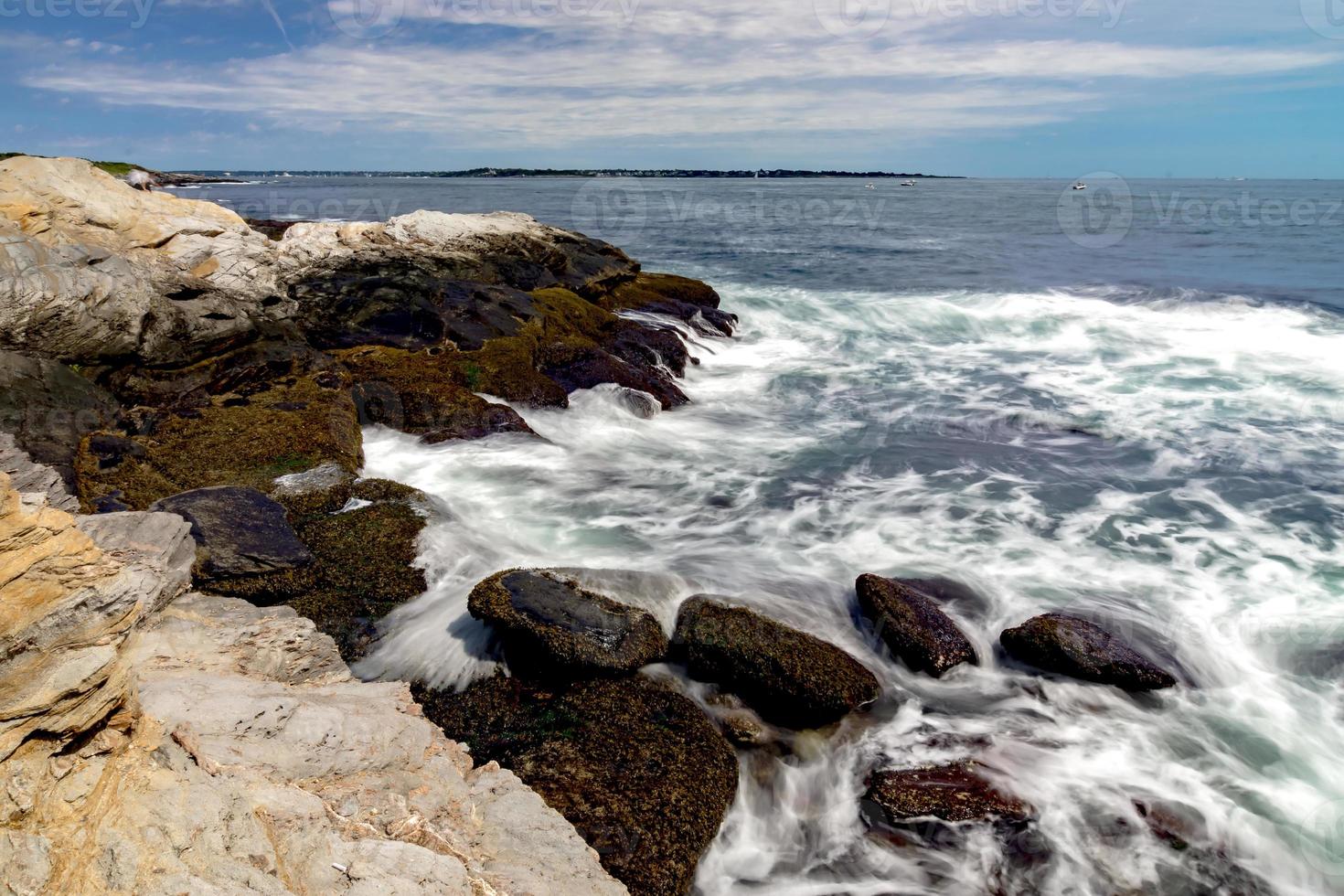 coastline near newport rhode island photo