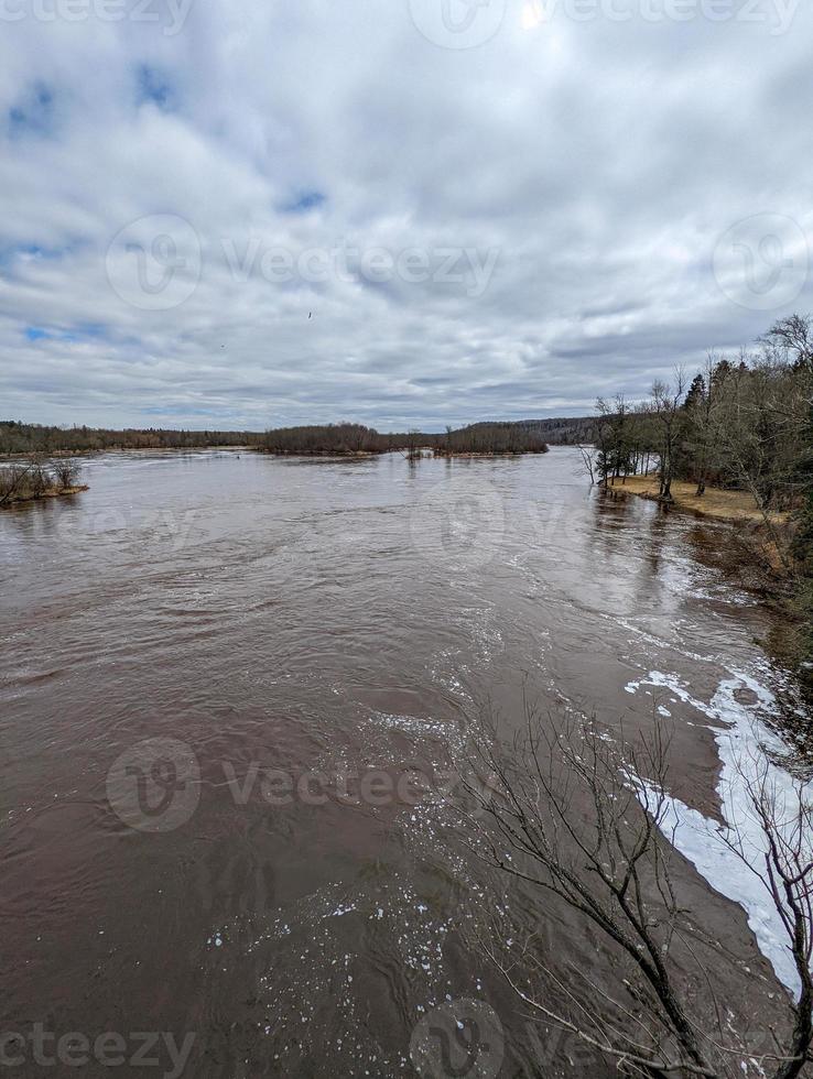 bridge over st louis river in wisconsin photo