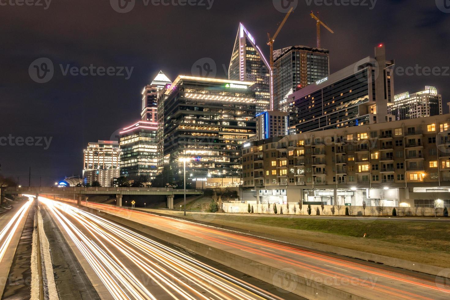 Downtown Charlotte North Carolina USA at Sunrise photo