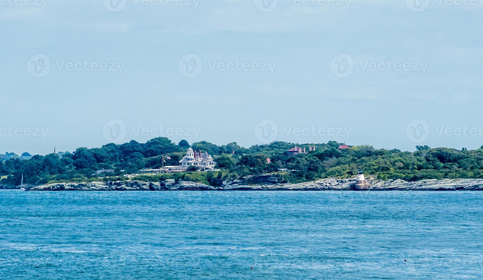 castle hill lighthouse in newport rhode island photo