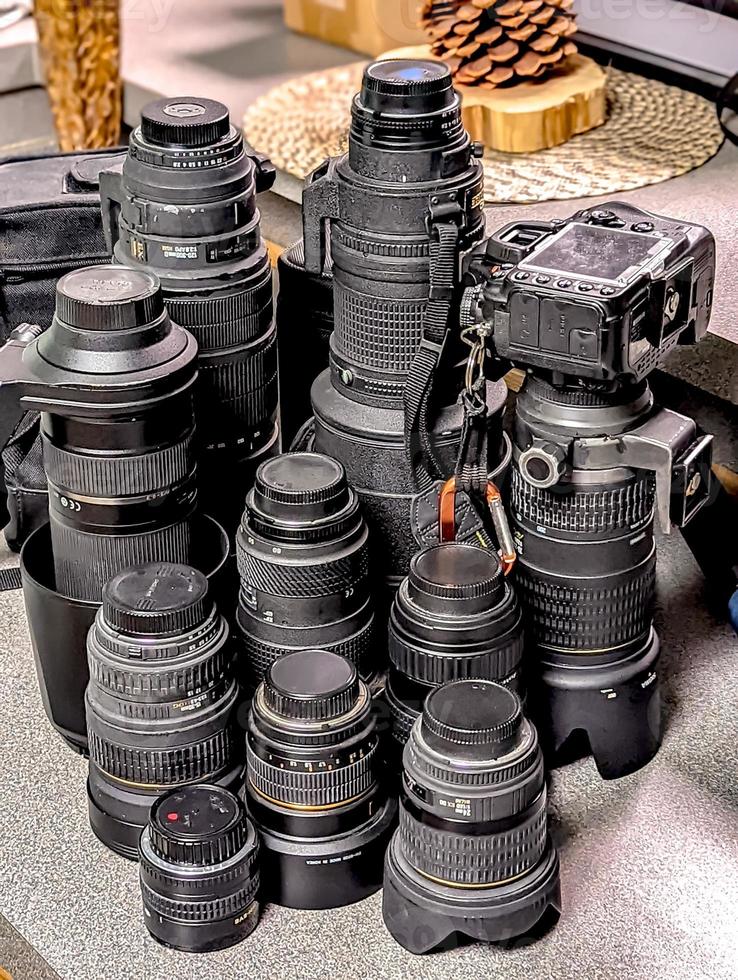 photography equipment and lens collection photo