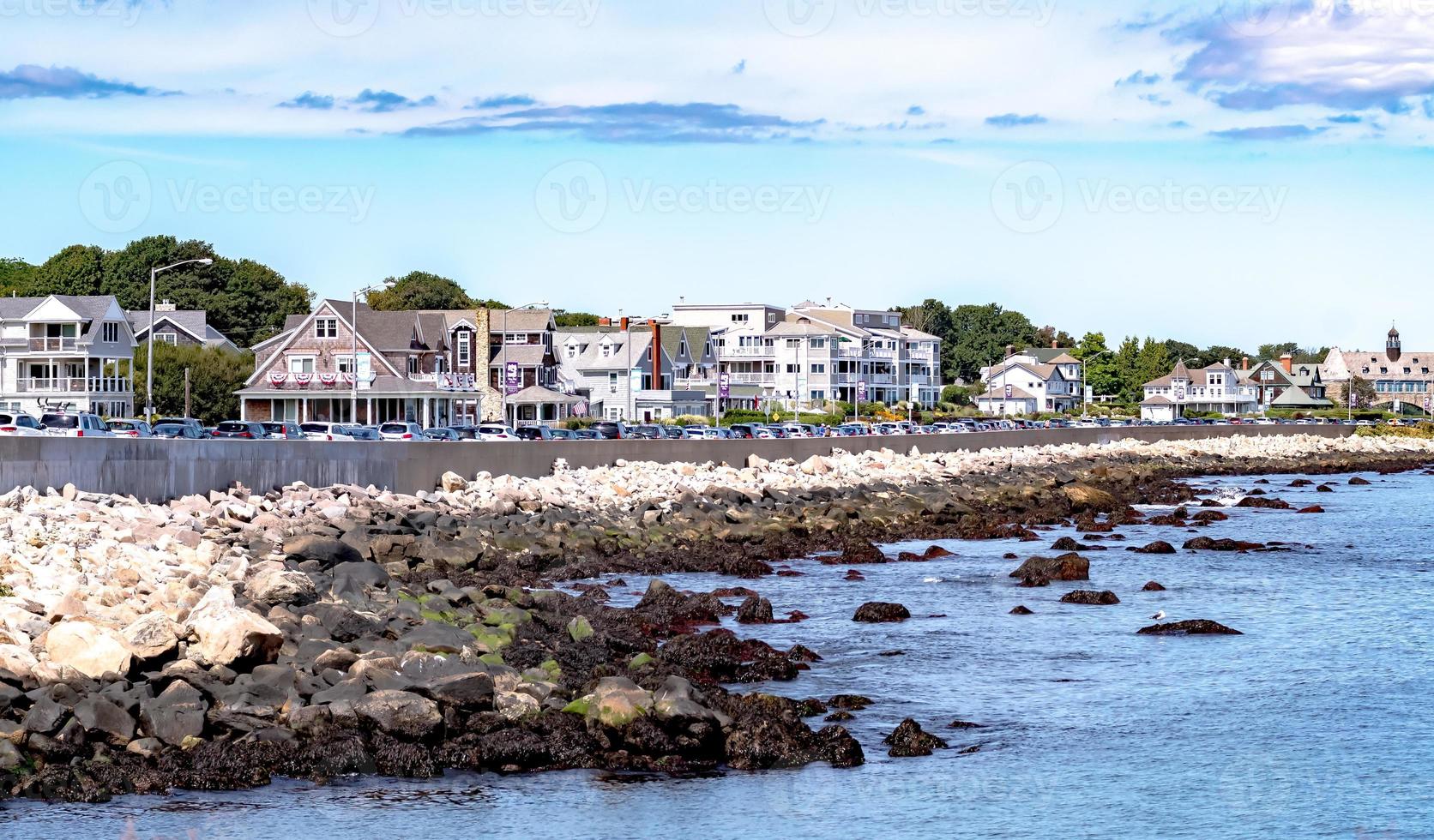 coastline beaches scenes at narragansett rhode island photo