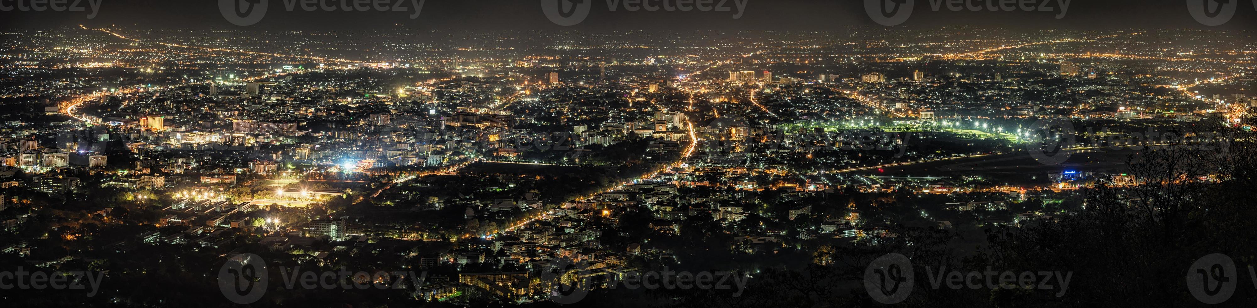 Chiang mai cityscape panorama. photo