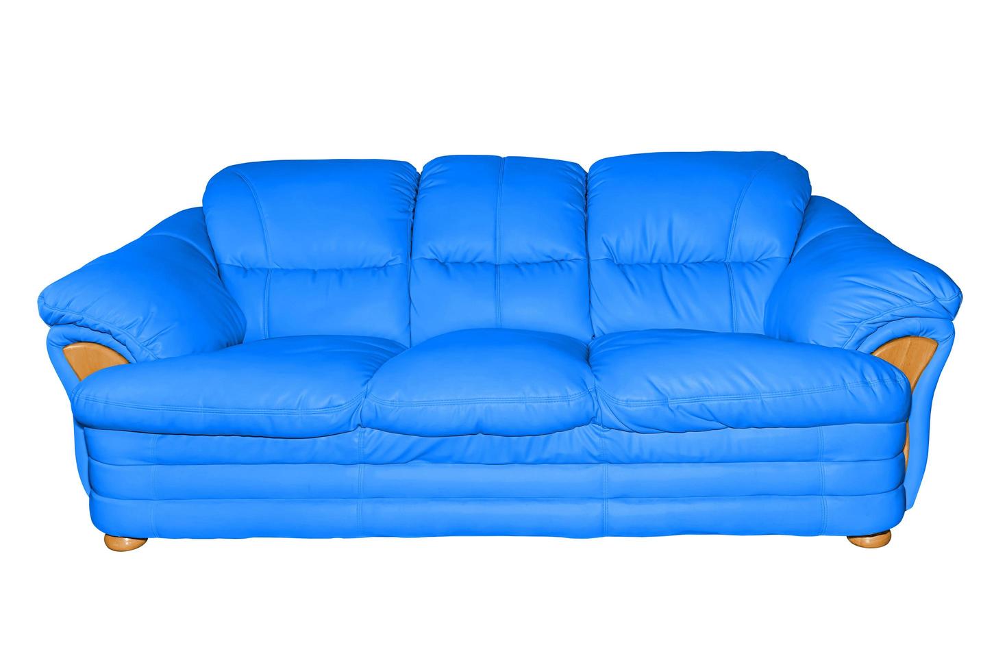 Luxury leather sofa. photo