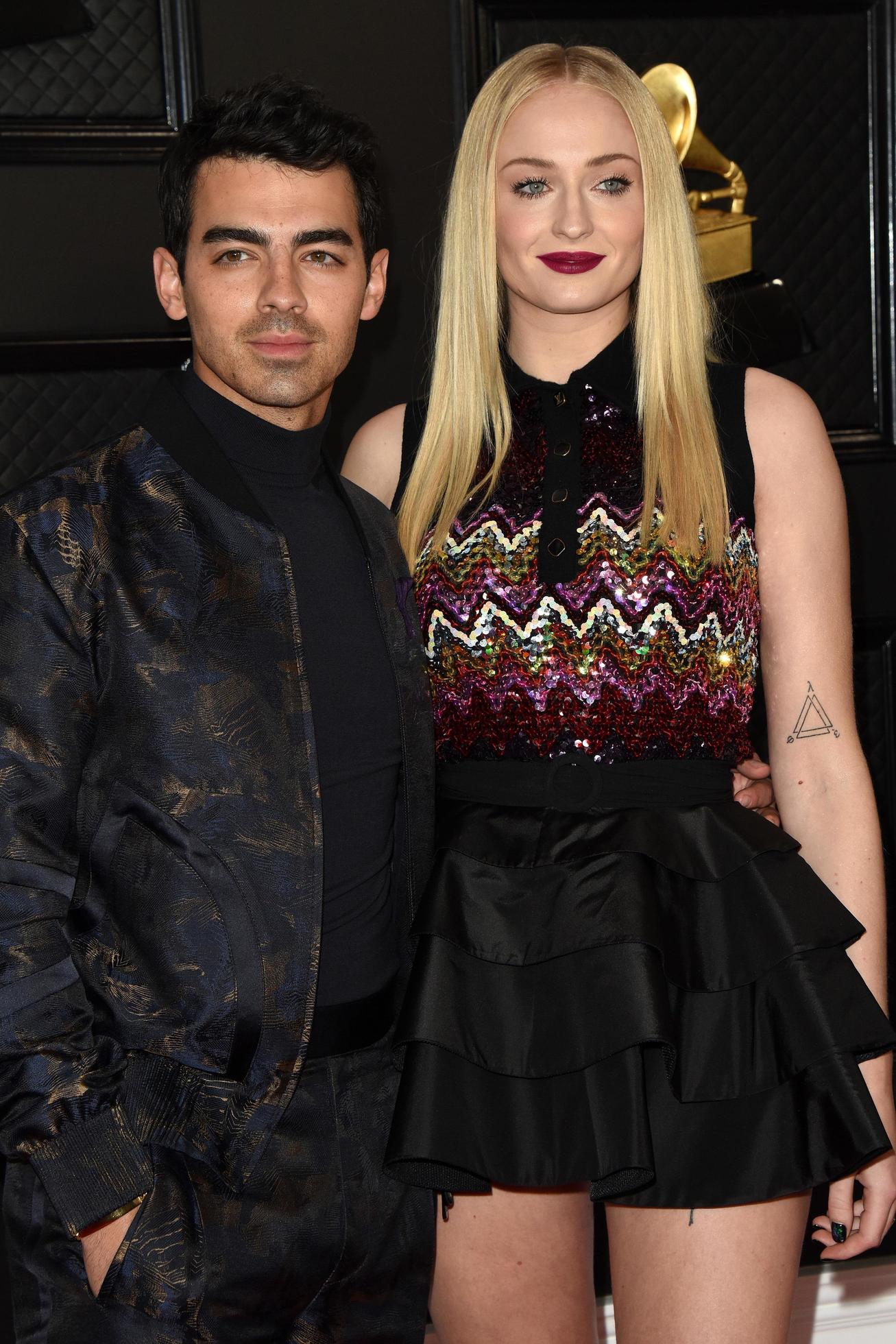 LOS ANGELES JAN 26 - Joe Jonas, Sophie Turner at the 62nd