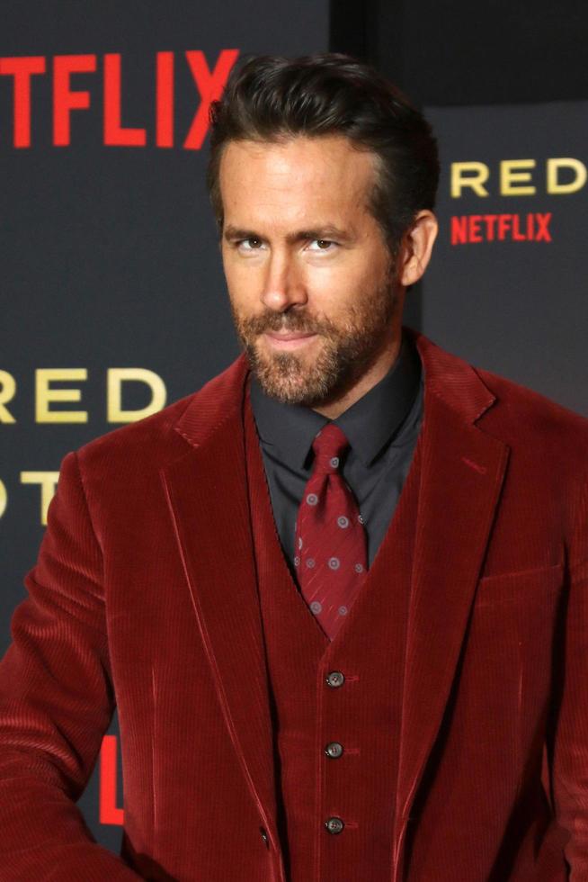 LOS ANGELES  NOV 3 - Ryan Reynolds at the Red Notice World Premiere at LA Live on November 3, 2021 in Los Angeles, CA photo