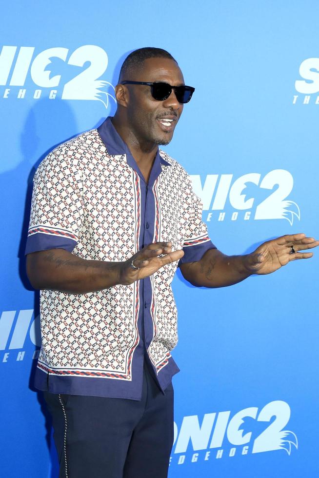 LOS ANGELES APR 5 - Idris Elba at the Sonic The Hedgehog 2 LA Premiere at Village Theater on April 5, 2022 in Westwood, CA photo