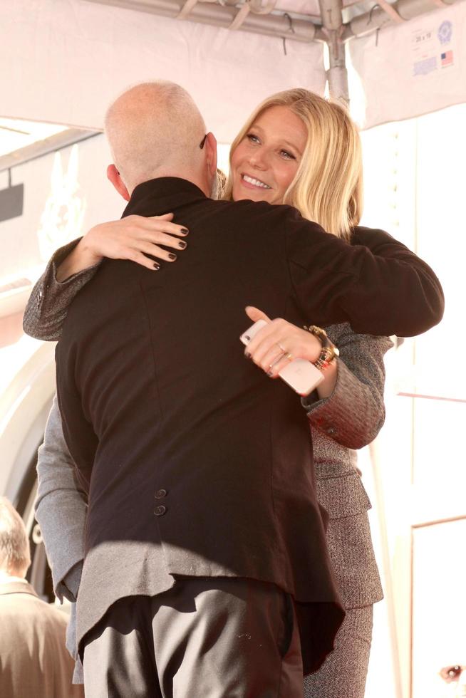 LOS ANGELES   DEC 4 - Ryan Murphy, Gwyneth Paltrow at the Ryan Murphy Star Ceremony on the Hollywood Walk of Fame on December 4, 2018 in Los Angeles, CA photo