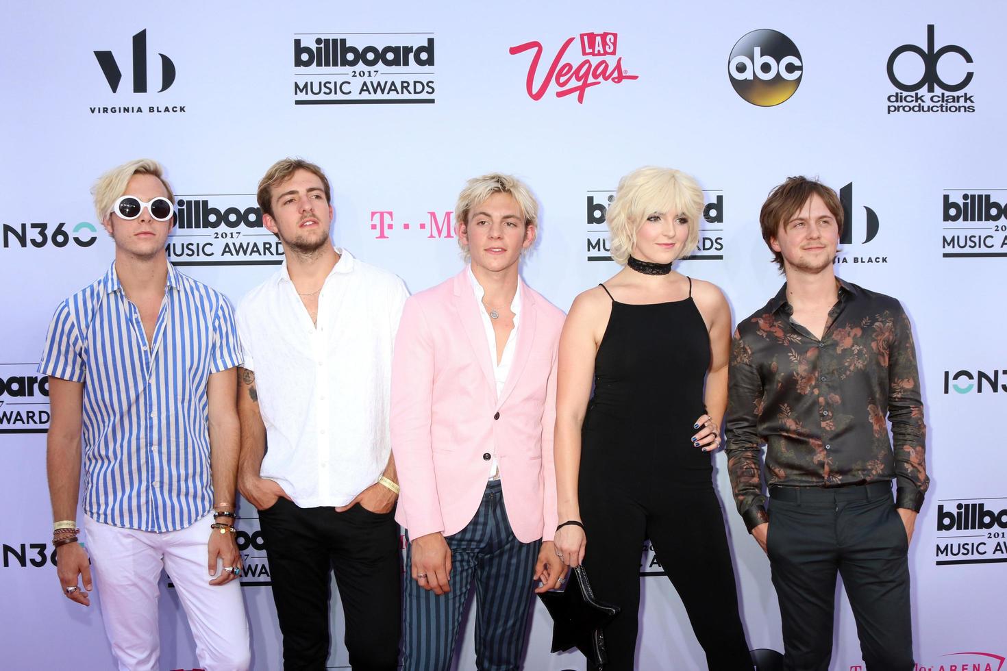 LAS VEGAS   MAY 21 - Riker Lynch, Rocky Lynch, Ross Lynch, Rydel Lynch, Ellington Ratliff at the 2017 Billboard Music Awards   Arrivals at the T Mobile Arena on May 21, 2017 in Las Vegas, NV photo