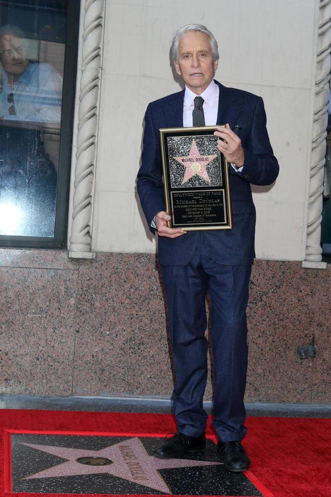 LOS ANGELES   NOV 6 - Michael Douglas at the Michael Douglas Star Ceremony on the Hollywood Walk of Fame on November 6, 2018 in Los Angeles, CA photo