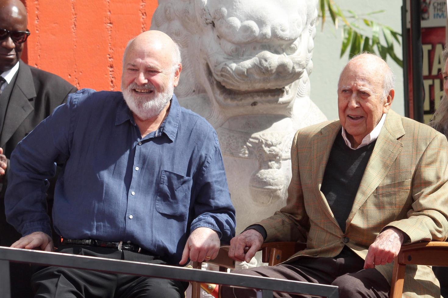 LOS ANGELES   APR 7 - Rob Reiner, Carl Reiner at the Carl and Rob Reiner Hand and Footprint Ceremony at the TCL Chinese Theater IMAX on April 7, 2017 in Los Angeles, CA photo