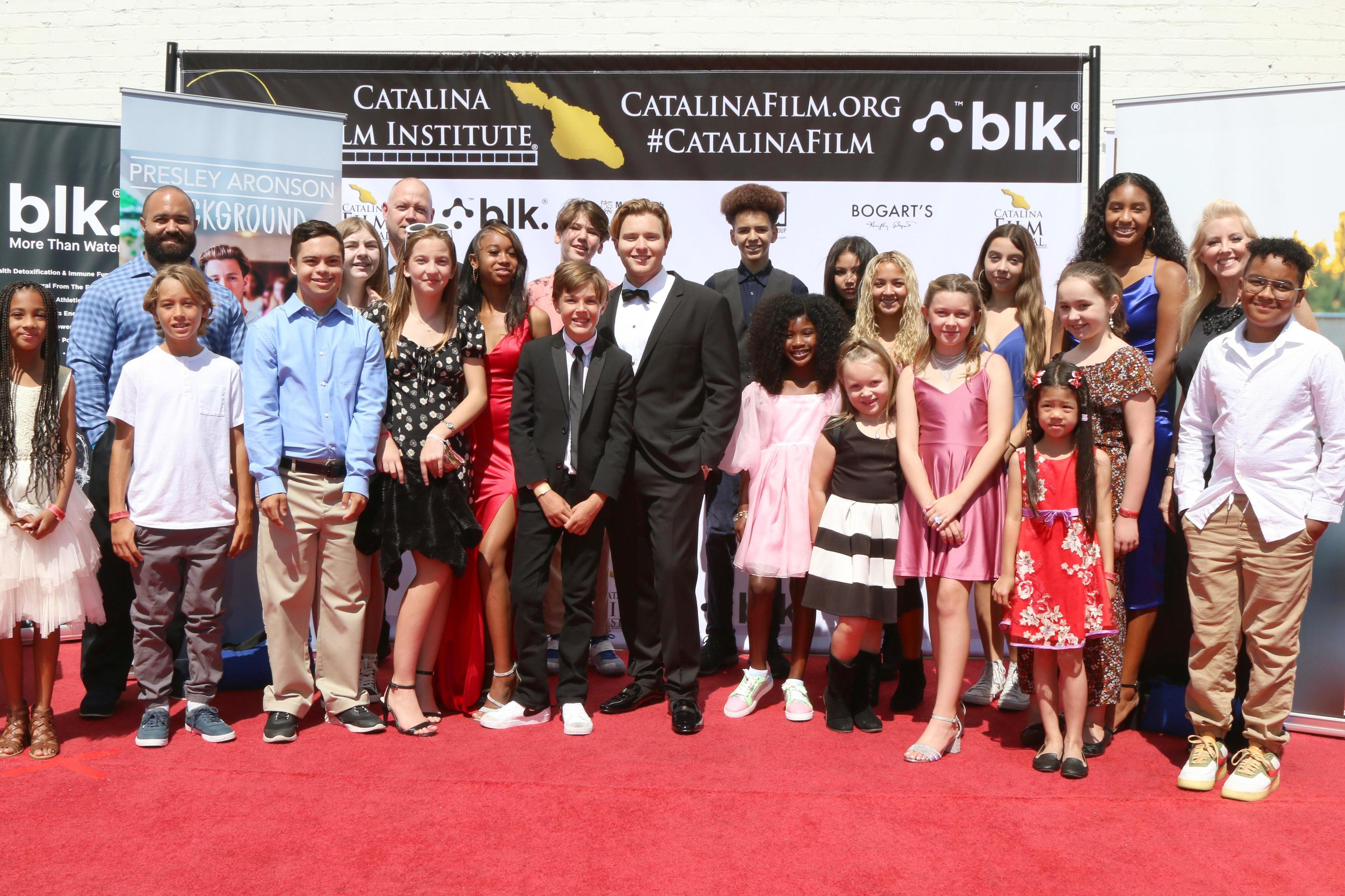 LOS ANGELES SEP 19 - Background Music Video Cast at the Catalina Film Fest  at Long Beach Background Short Red Carpet, at the Scottish Rite Event  Center on September 19, 2021 in