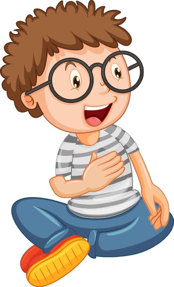 Happy bot cartoon character vector